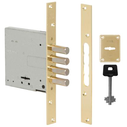 Κλειδαριά ασφαλείας πρόσθετη τύπου χρηματοκιβωτίου CISA 57028.60 | Χρυσό-0