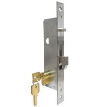 Κλειδαριά Γάντζου για συρόμενες πόρτες με κύλινδρο DOMUS 95120/35 | 2 Μεγέθη