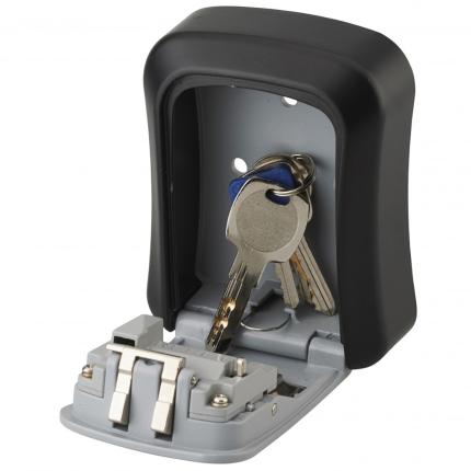 Κλειδοθήκη τοίχου μεταλλική με συνδυασμό OEM 20532-1 | Μαύρο - Γκρί |  115x94x40-1