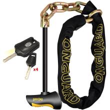 Αλυσίδα ONGUARD Beast 8017LPT 1,4m Ατσάλινη με Μπαστούνι μοτοποδηλάτων