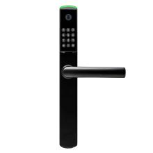 Ηλεκτρονική κλειδαριά, Omnitec Slim Code, κωδικός, κάρτα RFID, κινητό, μηχανικός κύλινδρος, Μαύρο