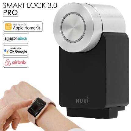 Έξυπνη κλειδαριά NUKI 3.0 PRO - Wi-Fi & Power Pack | μάυρη -0