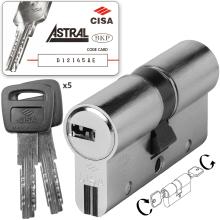 Κύλινδρος (Αφαλός) διπλής ενεργείας υψηλής ασφάλειας CISA ASTRAL S 0A3S1 χρυσό & νίκελ