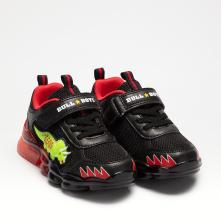 Αθλητικό-sneaker για αγόρι με δεινόσαυρο Τρικεράτοπας φωτάκια Bull Boys DNAL2205 AB01 2