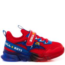 Sneaker για αγόρι φωτάκια  κόκκινο πτεροδάκτυλος  BULL BOYS DΝΑL3364 ΑD01 ROSSO 2