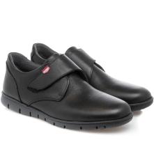 Ανδρικό δέρμα μαύρο σκράτς Velcro ON FOOOT 8902 2
