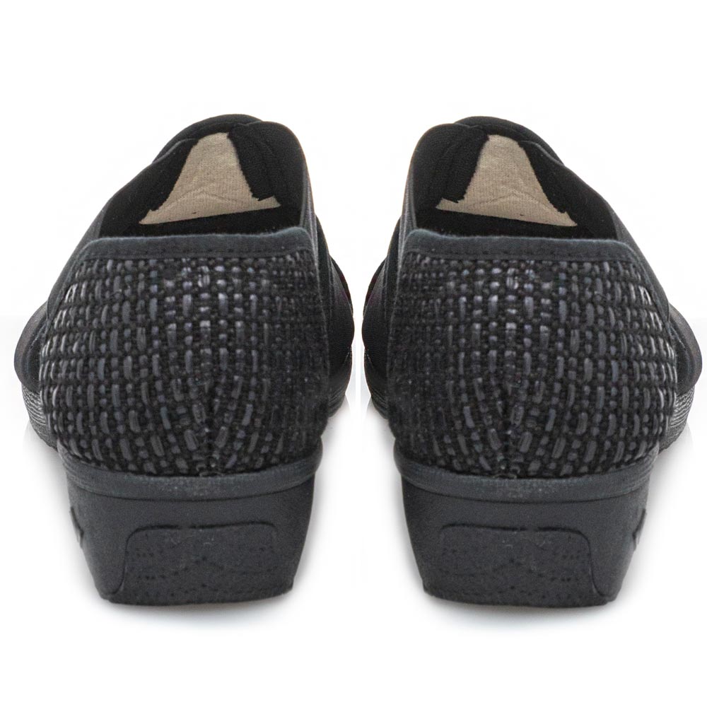 Γυναικέιο παπουτσοπέδιλο μαύρο Adams Shoes 1-624-21014-25