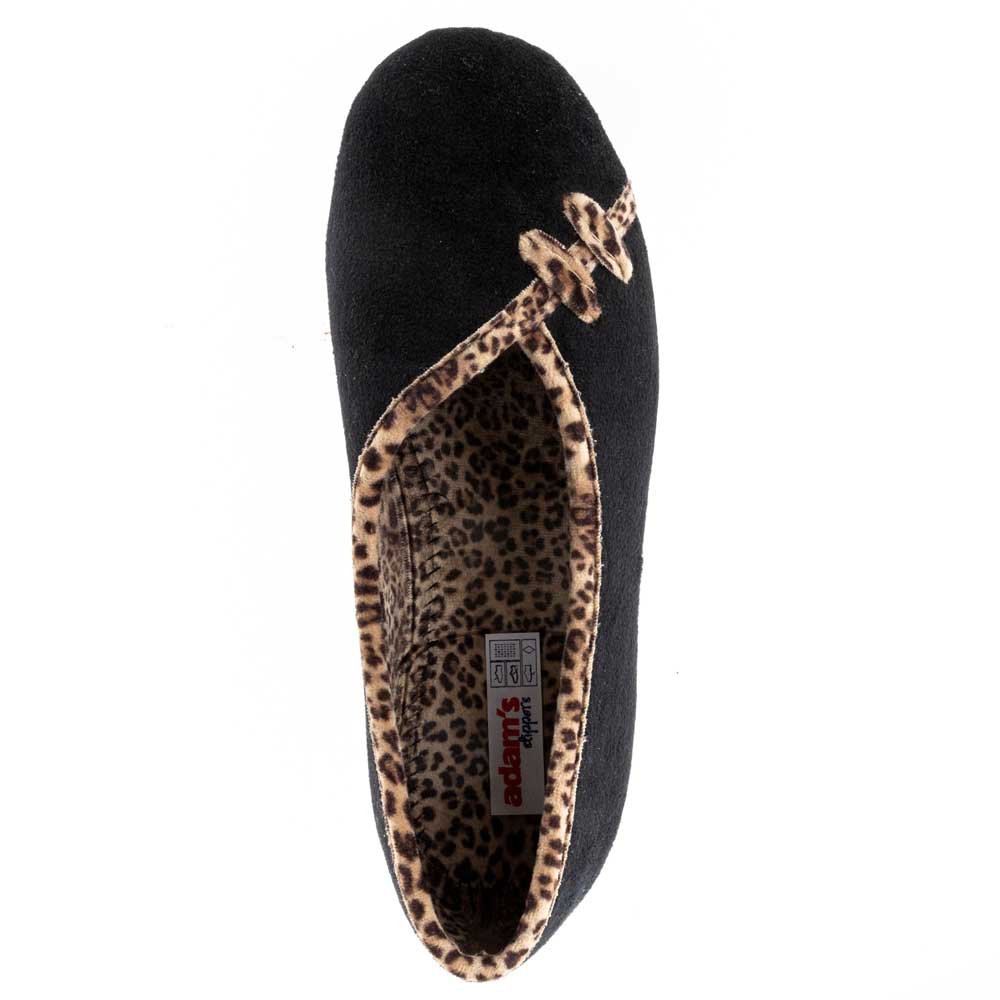 Γυναικεία παντόφλα μαύρο Adams Shoes 1-716-21529-25