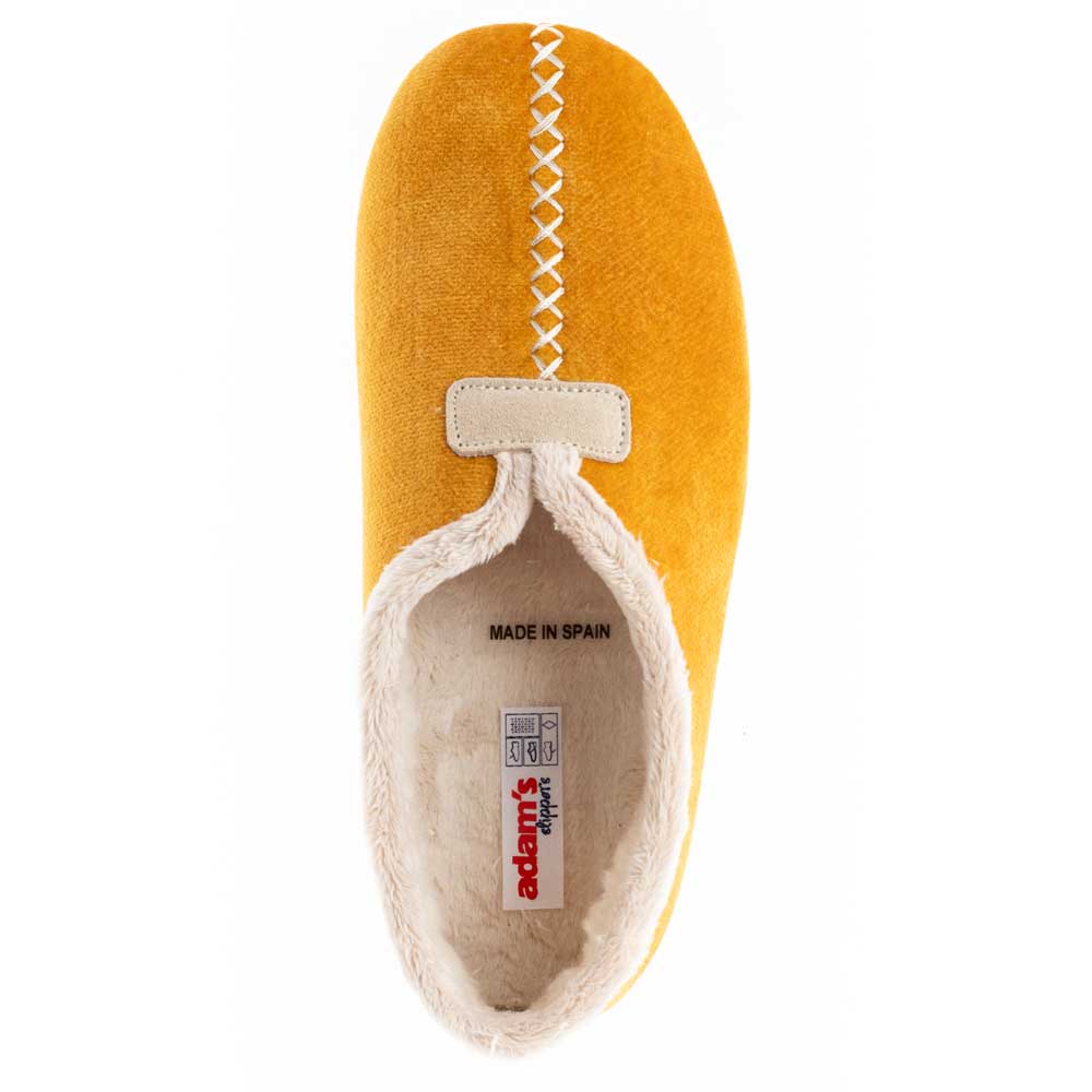 Γυναικεία παντόφλα κίτρινη Adams Shoes 1-716-21526-25