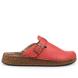 Γυναικεία παντόφλα δέρμα κόκκινο Adams Shoes 1-585-21508-29-0