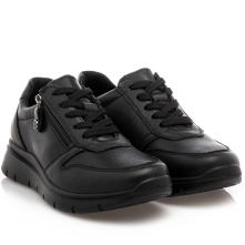 Γυναικείο Sneaker μαύρο ανατομικό δέρμα IMAC ΙΜΑ/807220 2