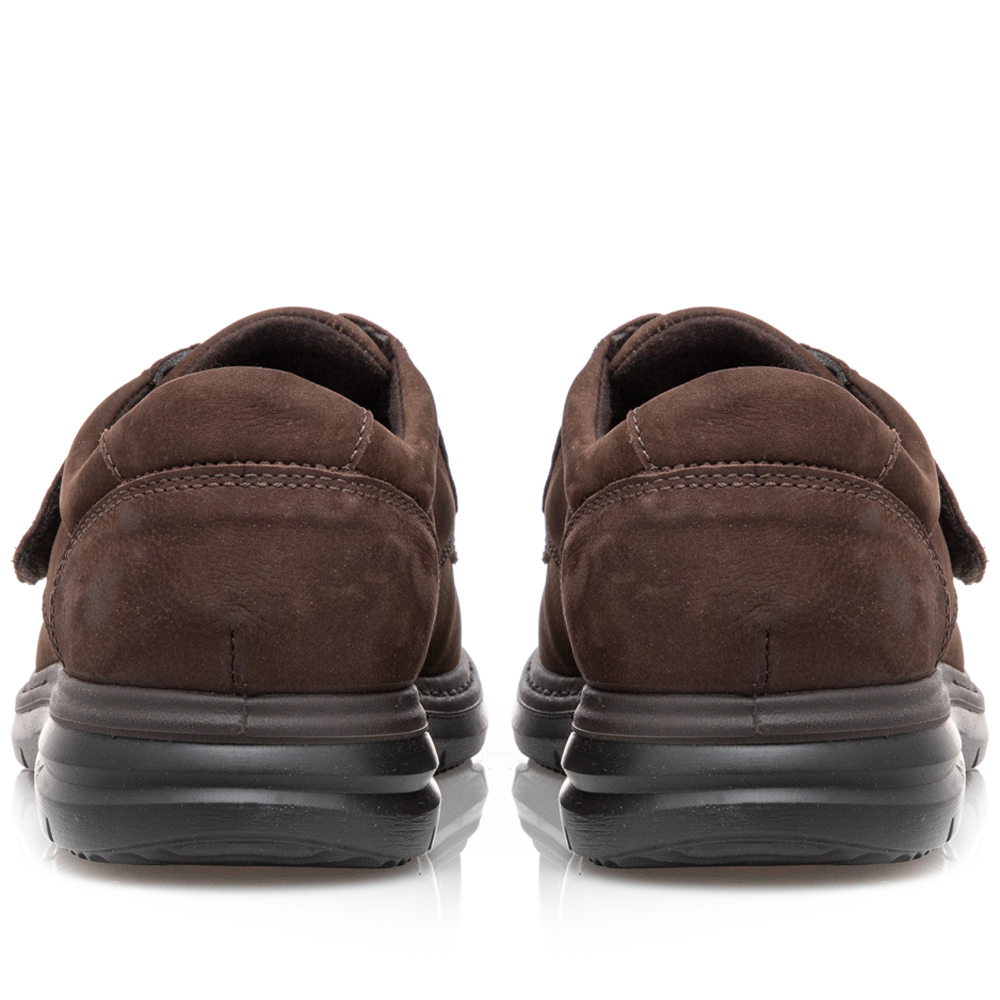 Ανδρικό παπούτσι ανατομικό αυτοκόλλητο καφέ IMAC ΙΜΑ/801518