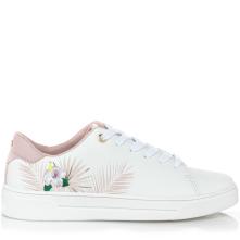 Γυναικείο Sneaker Renato Garini λευκό λουλούδι Ο157Q0091Χ30