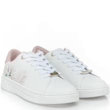 Γυναικείο Sneaker Renato Garini λευκό λουλούδι Ο157Q0091Χ30 2