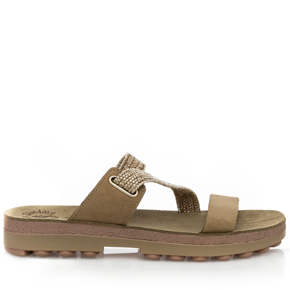 Γυναικεία παντόφλα ανατομική δέρμα Fantasy Sandals S9036