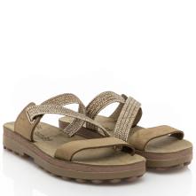 Γυναικεία παντόφλα ανατομική δέρμα Fantasy Sandals S9036 2