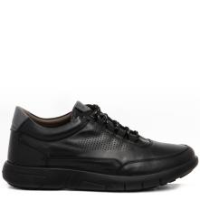 Sneaker για άνδρα μαύρο ανατομικό δέρμα Boxer 19147 10-011