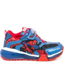 Sneaker για αγόρι φωτάκια Spiderman Geox J26FΕΒ 011CΕ C4226 2