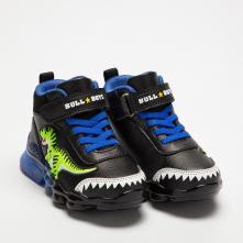 Αθλητικό-sneaker Μποτάκι για αγόρι με δεινόσαυρο αλλόσαυρο και  φωτάκια Bull Boys DNAL2200 2