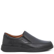 Ανδρικό παπούτσι δέρμα  μαύρο Il Mondo Comfort 381-P