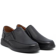 Ανδρικό παπούτσι δέρμα  μαύρο Il Mondo Comfort 381-P 2