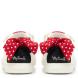 Sneaker για κορίτσι λευκό Minnie κόκκινο φιογκάκι Geox  J35ΕUΕ 000ΒC C1001-2