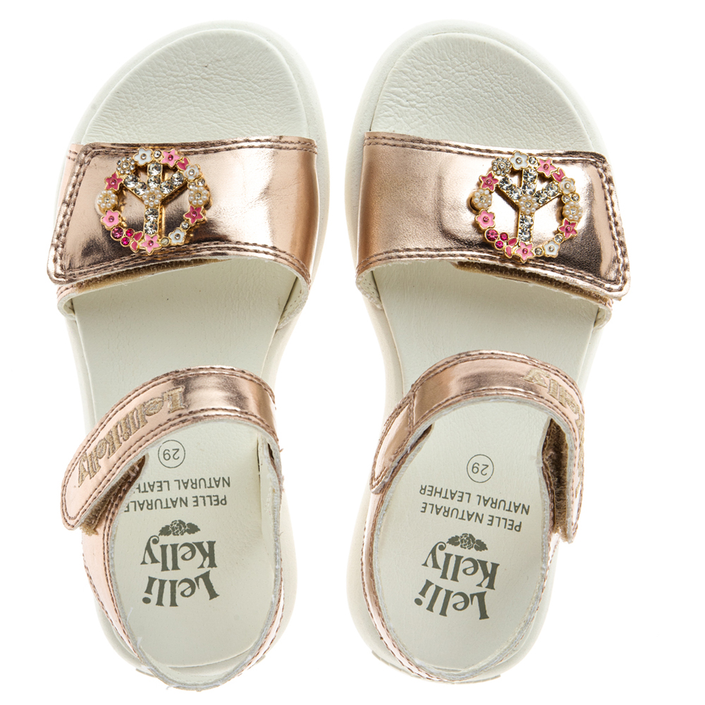 Πέδιλο για κορίτσι RoseGold  Lelli Kelly  LΚCV3573 HG52 METALLIC GOLD ROSE