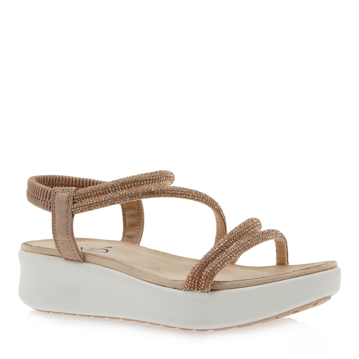 Flatform Nude Strass Q Q