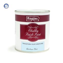 Χρώμα Κιμωλίας, Rustins Chalky finish paint, Blenheim blue, ματ, 250 ml