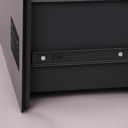 Κομψό Χρηματοκιβώτιο συρτάρι, Nskey NS Dot DR με μαύρο γυαλί - 20,0 x 45,0 x 40,0 cm