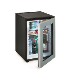 Mini bar, IndelB K40 Ecosmart G PV, μαύρο, γυάλινη πόρτα, συμπιεστής - 56,0 x 40,0 x 48,0 cm