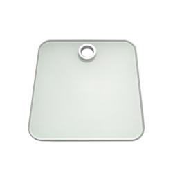 Ψηφιακή Ζυγαριά B-tray, γυαλί, λευκή - 2,2 x 32,0 x 32,0 cm