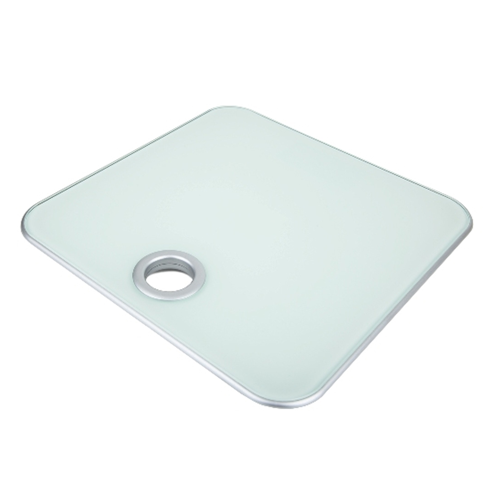 Ψηφιακή Ζυγαριά B-tray, γυαλί, λευκή - 2,2 x 32,0 x 32,0 cm