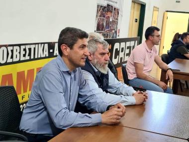 Είδε το παιχνίδι ΟΦΗ-Νηρέας Χίου ο Υφυπουργός Αθλητισμού Λευτέρης Αυγενάκης