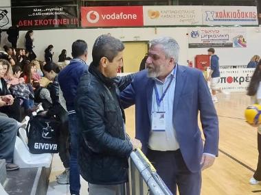 Είδε το ΟΦΗ-Φοίνικας Σύρου, ο Υφυπουργός Αθλητισμού Λευτέρης Αυγενάκης