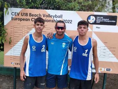 Σημαντικές διακρίσεις αθλητών του ΟΦΗ στο Πανευρωπαϊκό πρωτάθλημα Beach Volley U-18