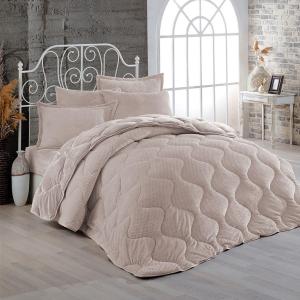 Κουβερτοπάπλωμα Μονό Fleece 160x220cm Dim Collection 1910 Beige Πολυέστερας