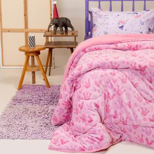 Κουβερτοπάπλωμα Μονό Παιδικό Fleece-Sherpa 160x220cm Melinen Princess Πολυέστερας