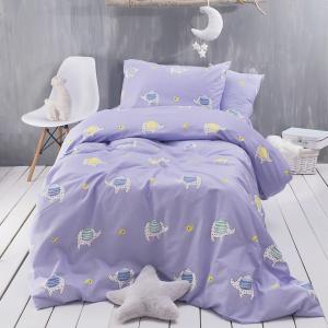Παπλωματοθήκη Παιδική Σετ 160x250cm Rythmos Wooly Βαμβακερά