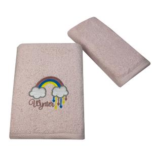 Πετσέτες Παιδικές Σετ 2 Τεμάχια Astron Rainbow Βαμβακερές