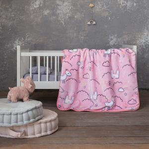 Κουβέρτα Κούνιας Βρεφική Βελουτέ 110x140cm Nima Magic Kingdom Πολυέστερας