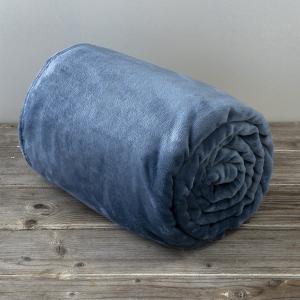 Κουβέρτα Μονή Fleece 150x220cm Kocoon Meleg Blue Jeans Πολυέστερας