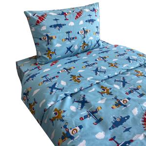 Σεντόνια Παιδικά Σετ 170x260cm Astron Airplane Βαμβακερά