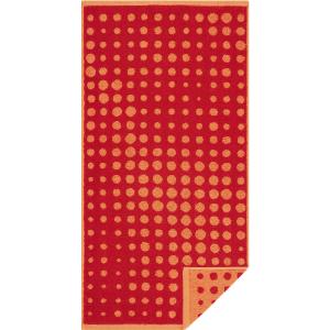 Πετσέτα Προσώπου 50x100cm Egeria Dot Κόκκινο-Πορτοκαλί Βαμβακερή