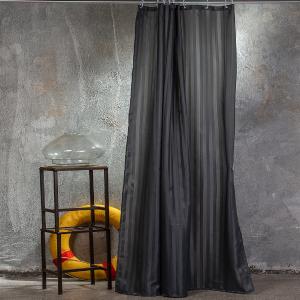 Κουρτίνα Μπάνιου 180x180cm Melinen Jacquard Ανθρακί Polyester