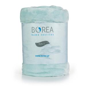 Κουβέρτα Μονή Βελουτέ 150x220cm Borea Κ-4 Φιστικί Πολυέστερας