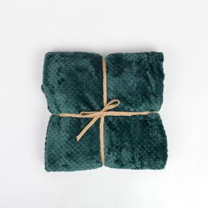 Κουβέρτα Υπέρδιπλη Fleece 220x240cm Borea Prisma Πράσινη Πολυεστερική