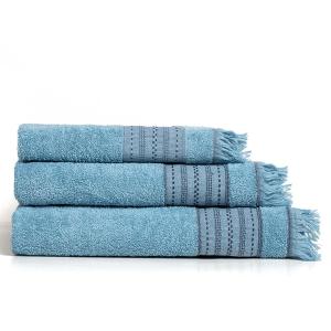 Πετσέτες Σετ 3 Τεμάχια Melinen Jesper Blue Βαμβακερές