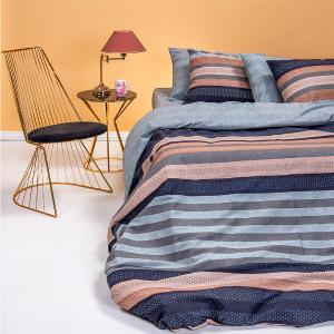 Σεντόνια Διπλά Σετ 205x270cm Melinen Liam Grey Βαμβακερά