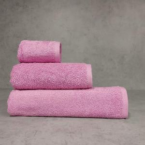 Πετσέτες Σετ 3 Τεμάχια WhiteHome Ροζ Βαμβακερές